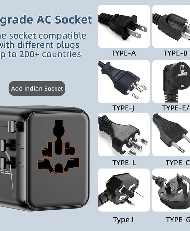 20W Universal Travel Adapter All in 1