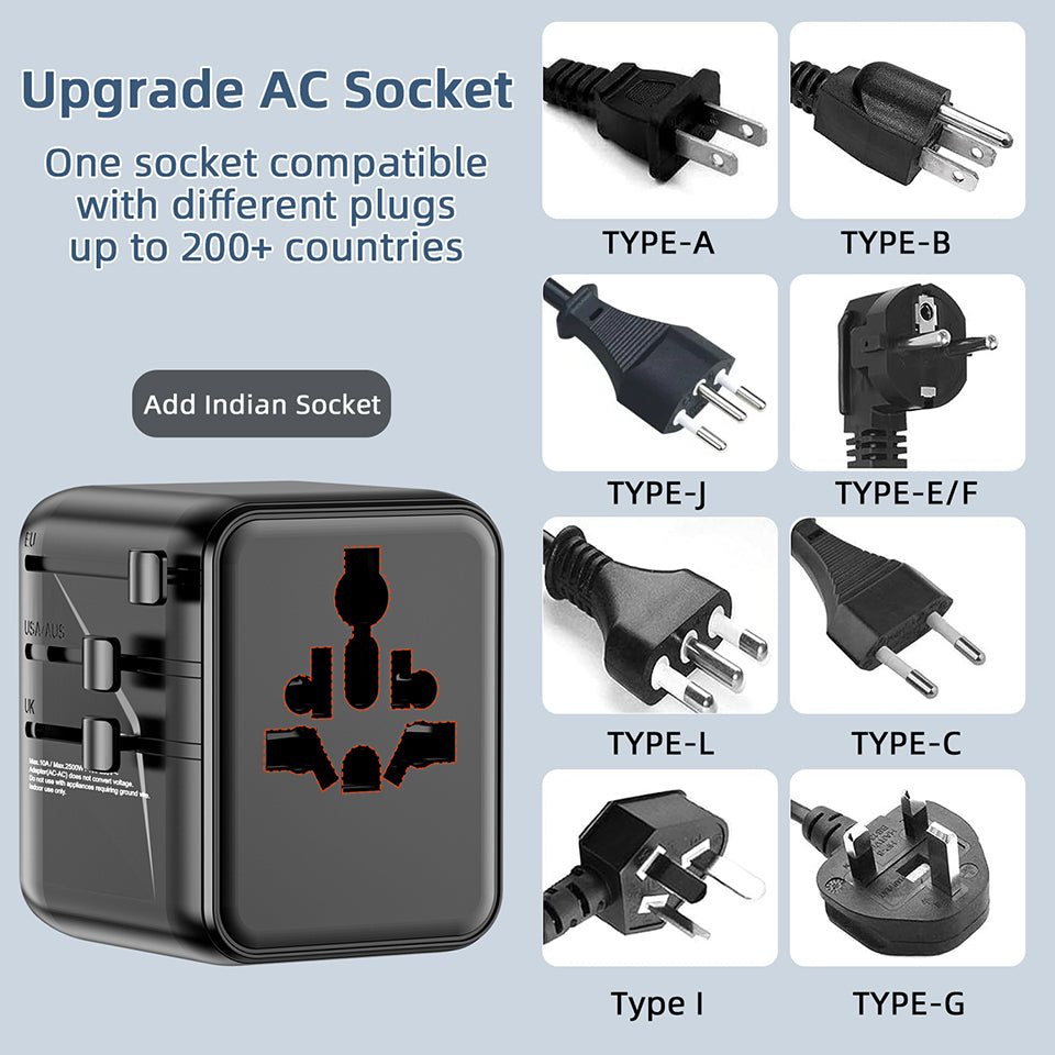 20W Universal Travel Adapter All in 1