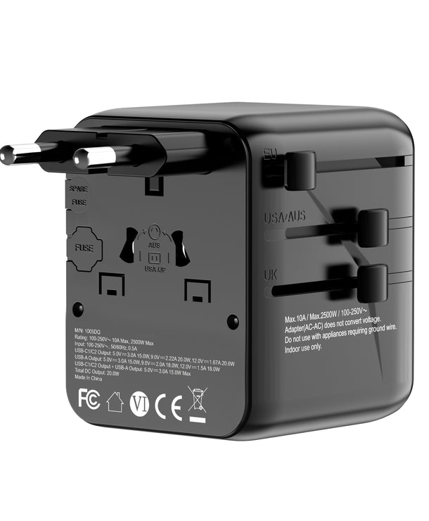 20W Universal Travel Adapter All in 1