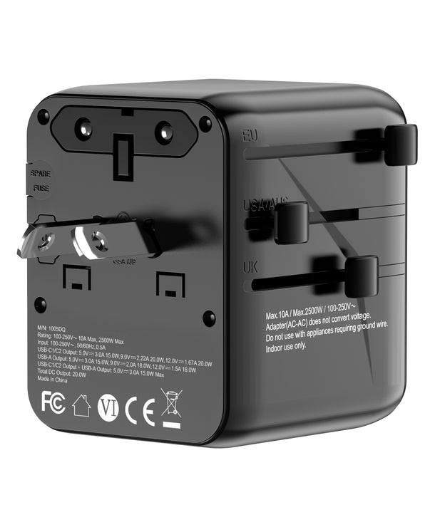 20W Universal Travel Adapter All in 1