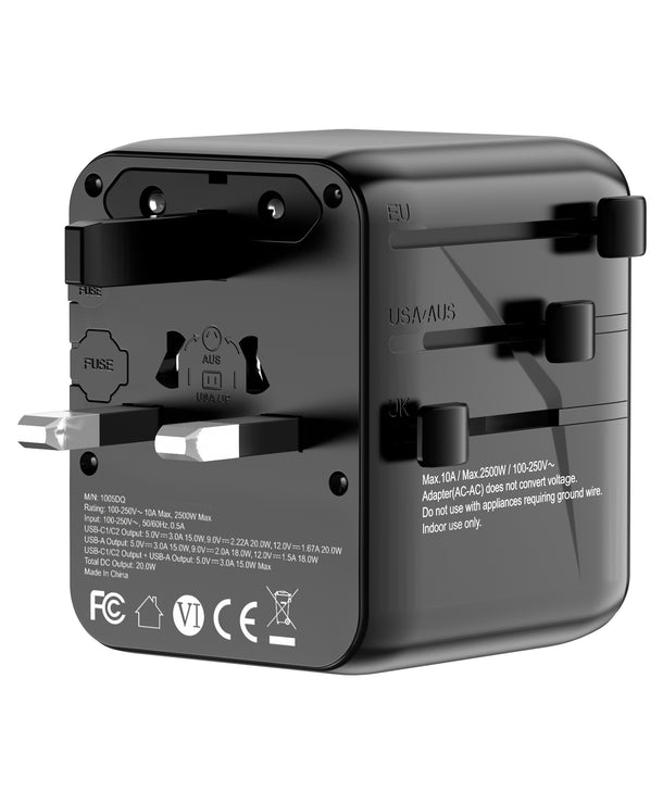 20W Universal Travel Adapter All in 1