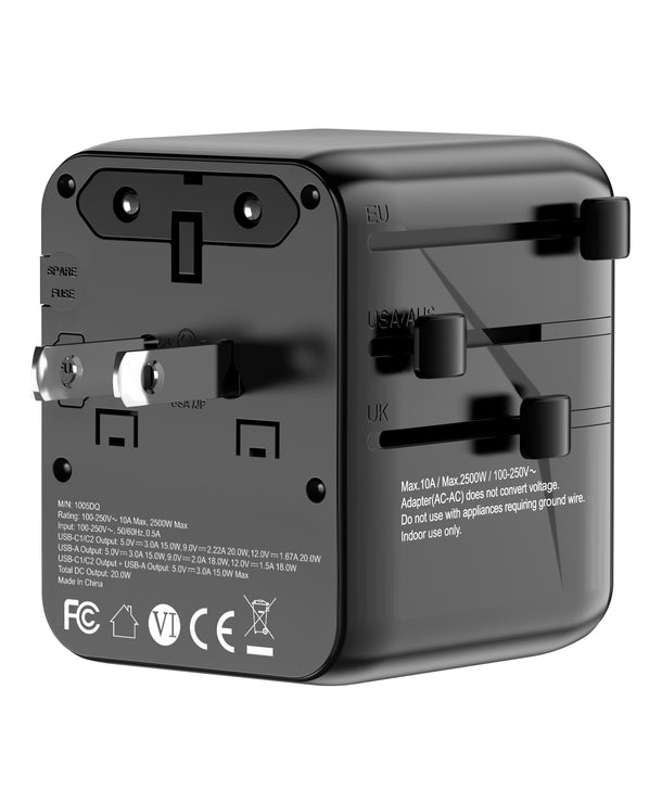 20W Universal Travel Adapter All in 1