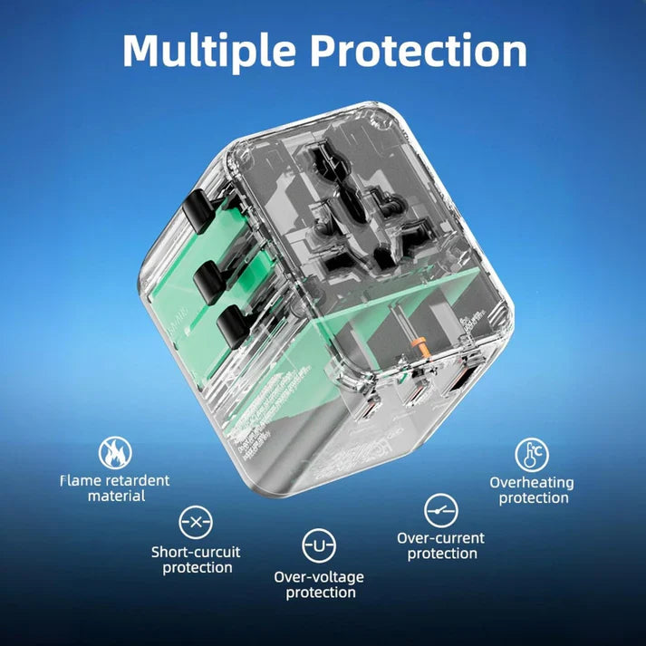 HAVAL 25W FAST CHARGER+UNIVERSAL ADAPTER , COMES WITH 2 USB-C, 1 USB-A PORT